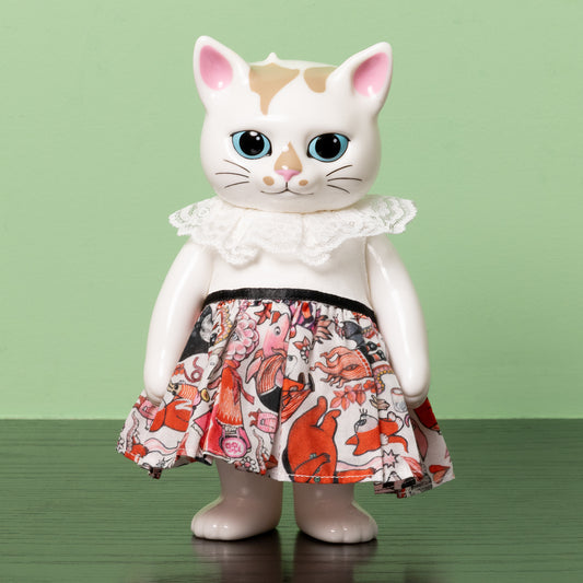 こはるのお洋服　Dress　白ｘRED