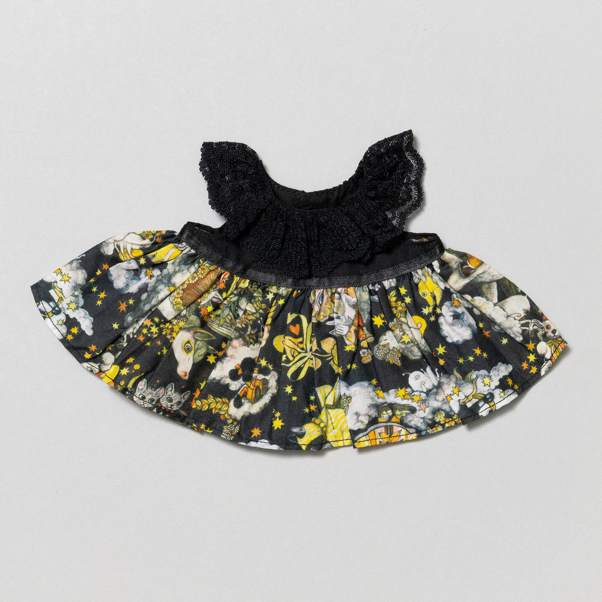 こはるのお洋服　Dress　黒ｘYELLOW