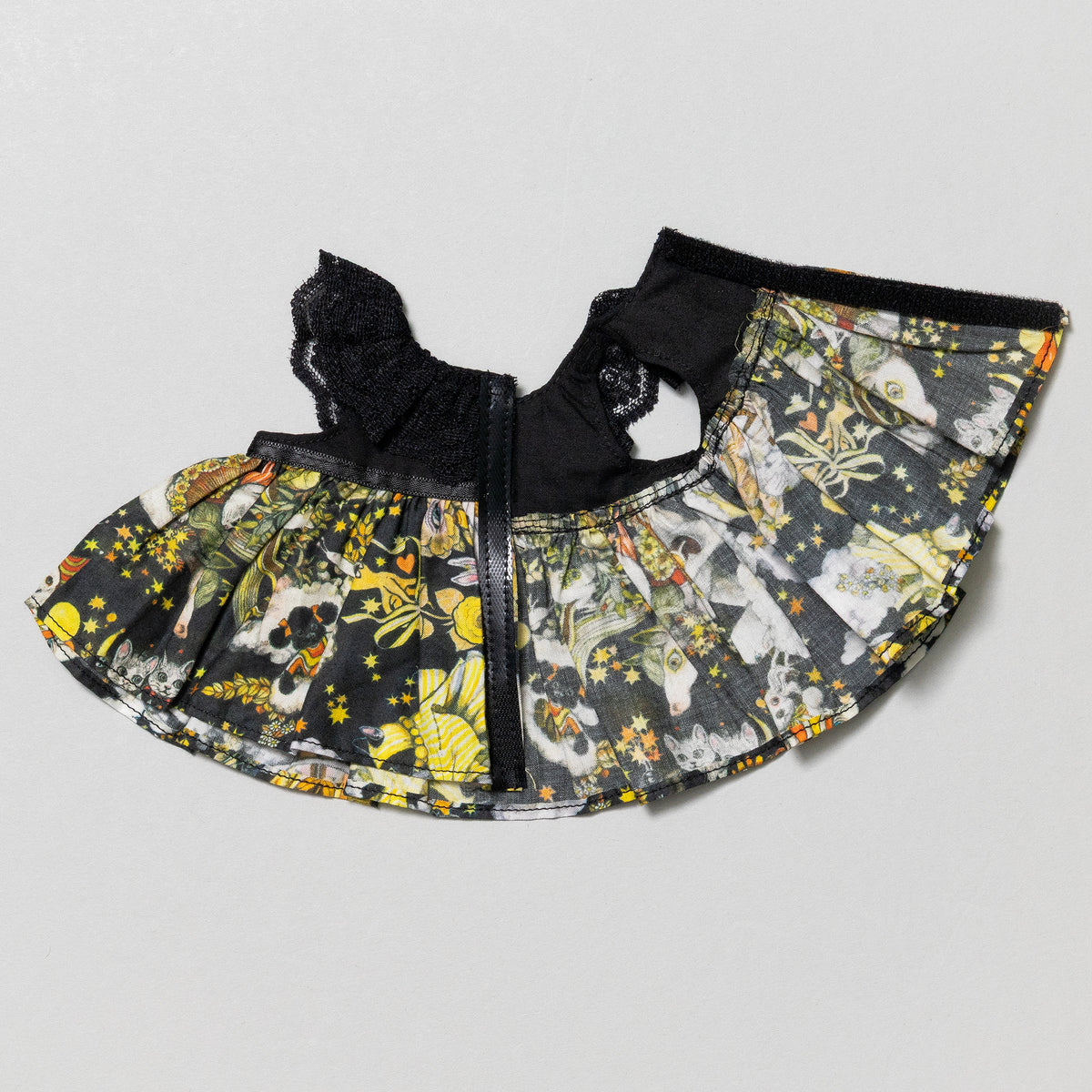 こはるのお洋服　Dress　黒ｘYELLOW