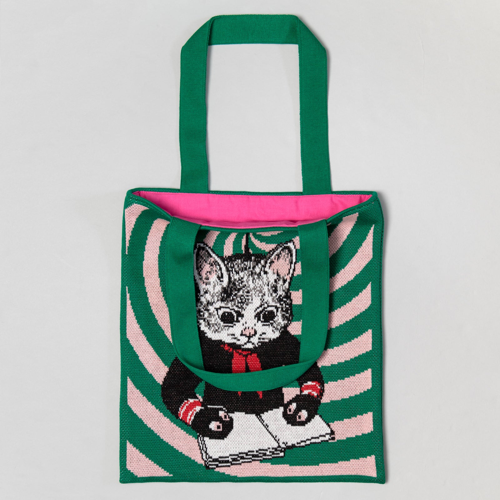 ニットトートバッグ GUSTAVEくん（勉強） – ボリス雑貨店