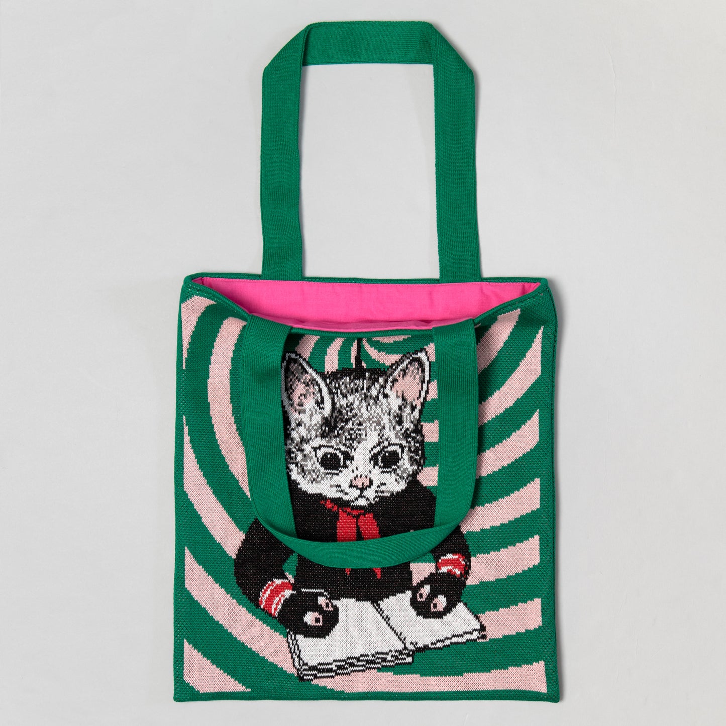 ニットトートバッグ　GUSTAVEくん（勉強）