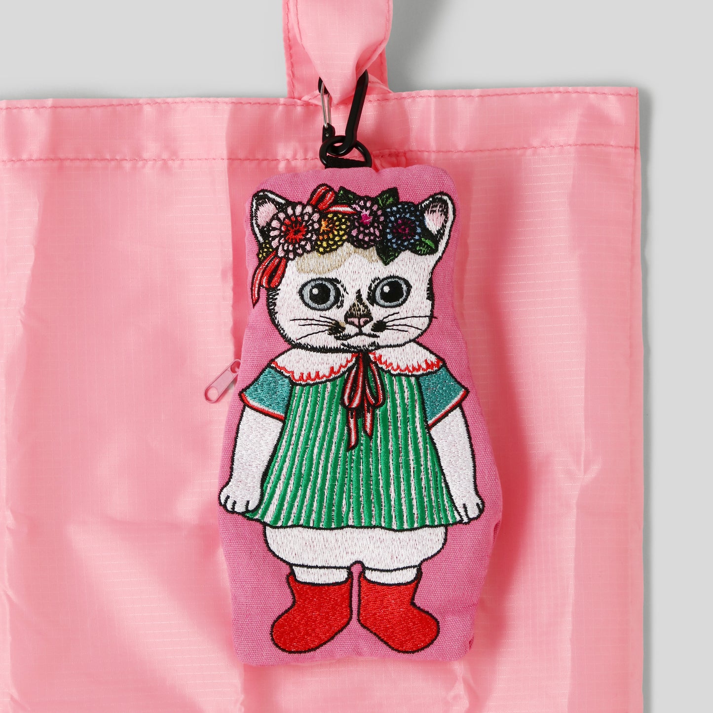 刺繍ポーチ入りエコバッグ　KOHARU