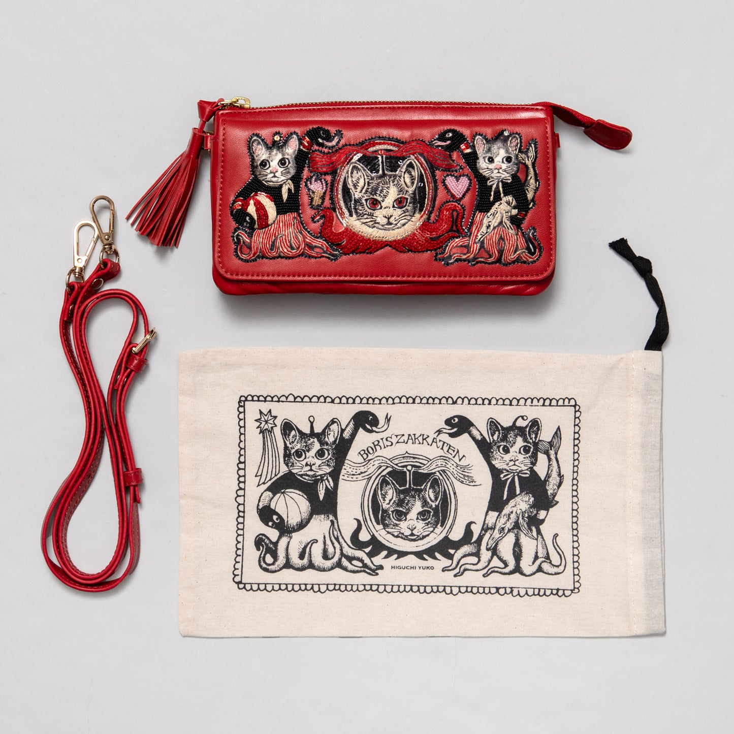 お財布バッグ　GUSTAVE（RD）