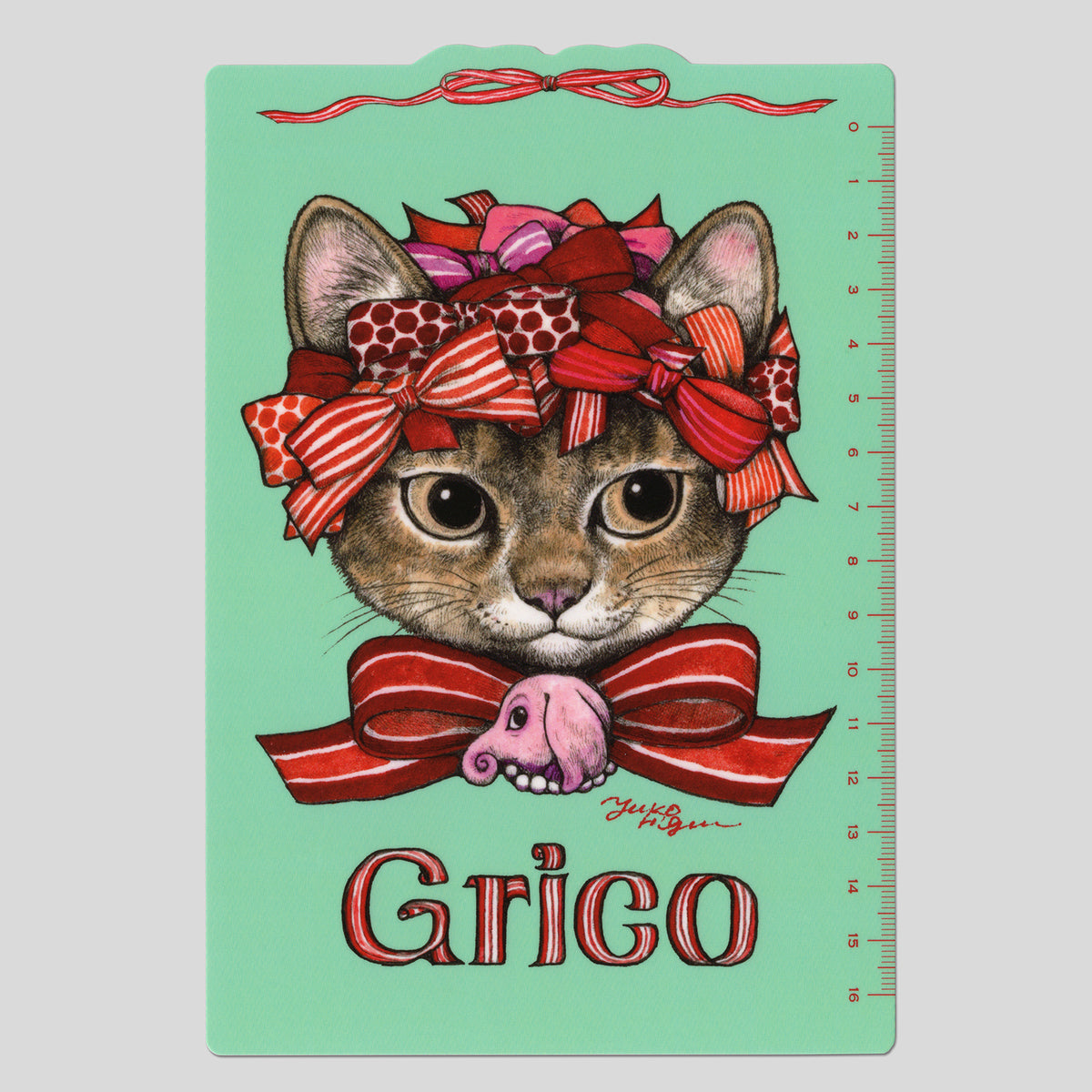 手帳用下敷き　Ribbon Girl's grico
