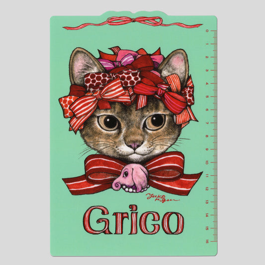 手帳用下敷き　Ribbon Girl's grico