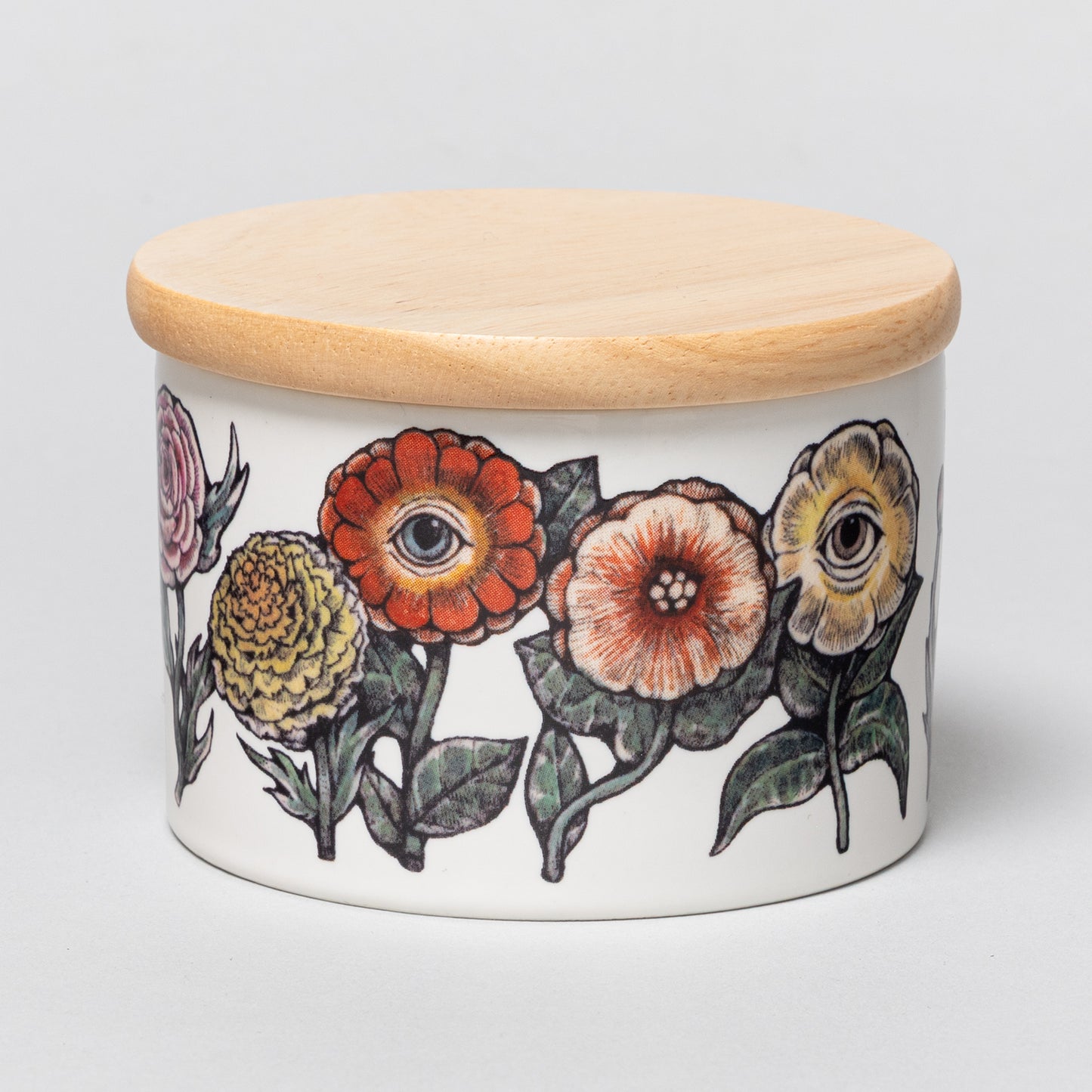 陶器キャニスターS　眼花