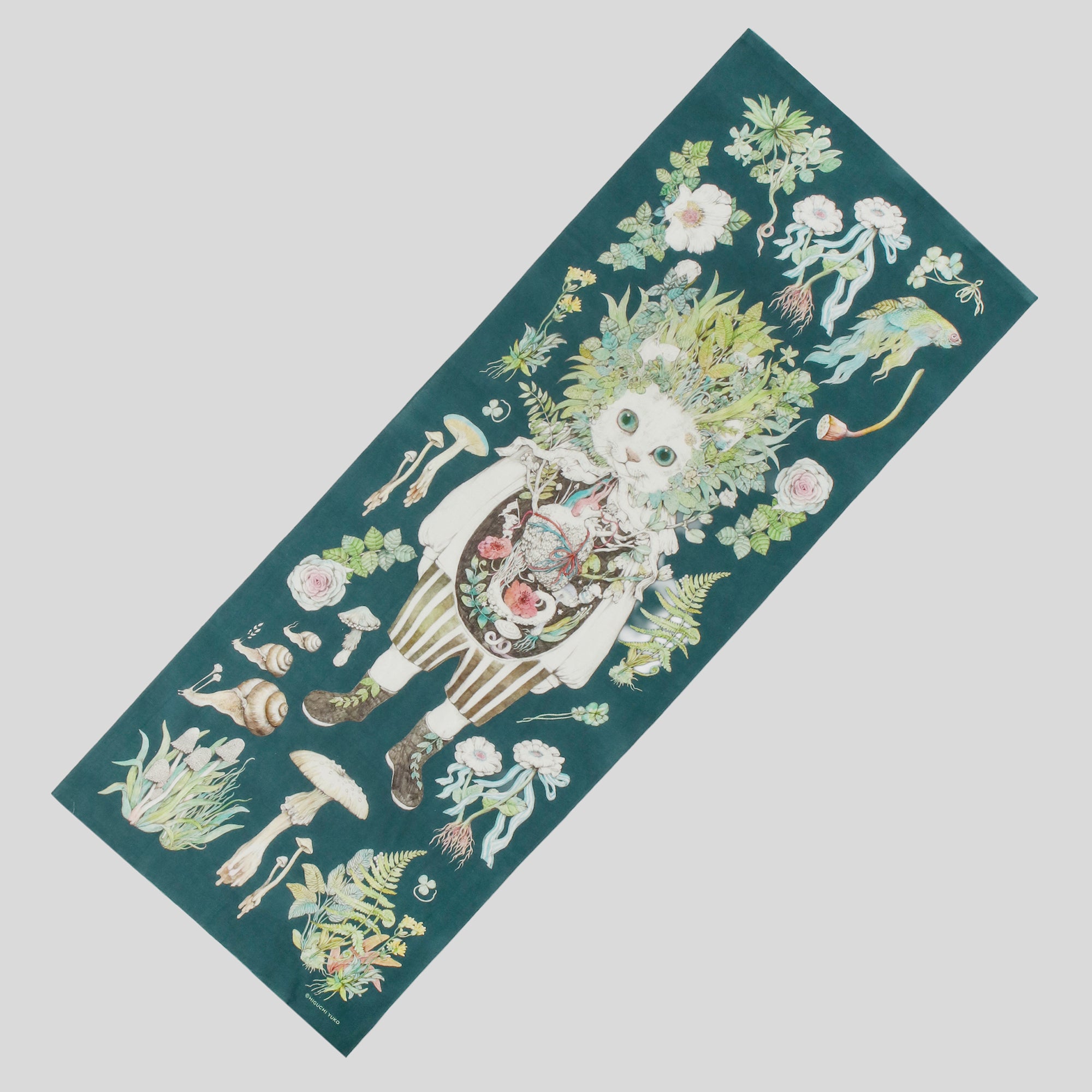 てぬぐい Strange animals and plants – ボリス雑貨店