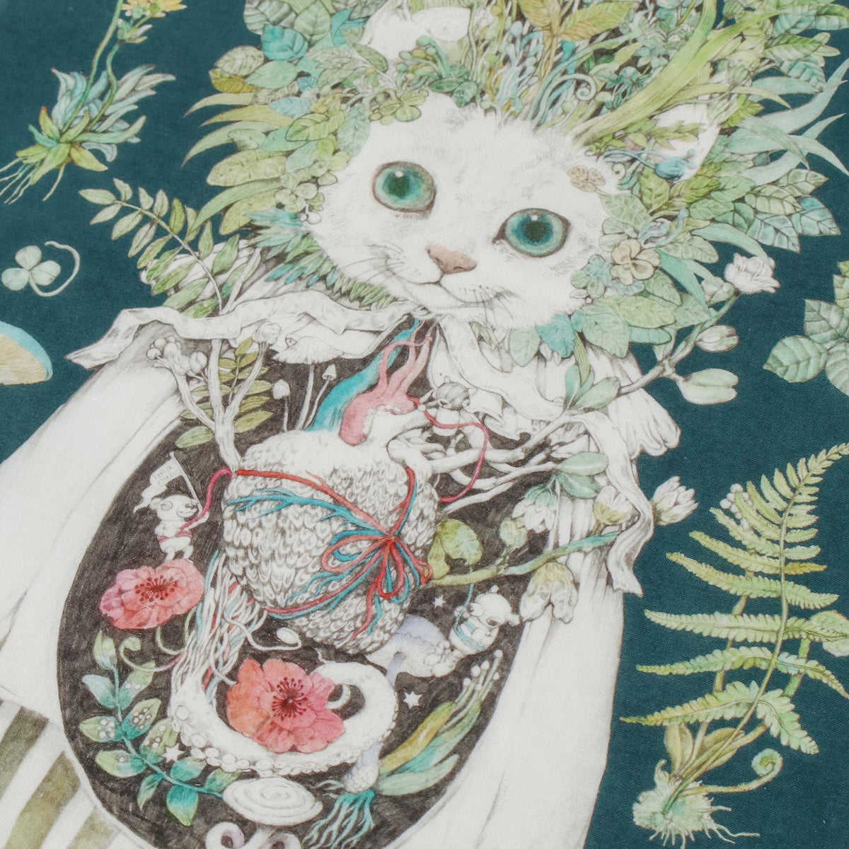 てぬぐい Strange animals and plants