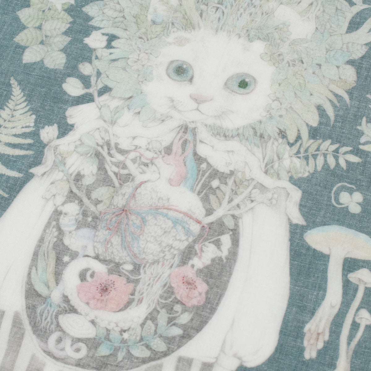 てぬぐい Strange animals and plants