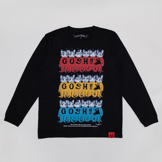 【受注】ロンT ブラック GOSH! GUSTAVE