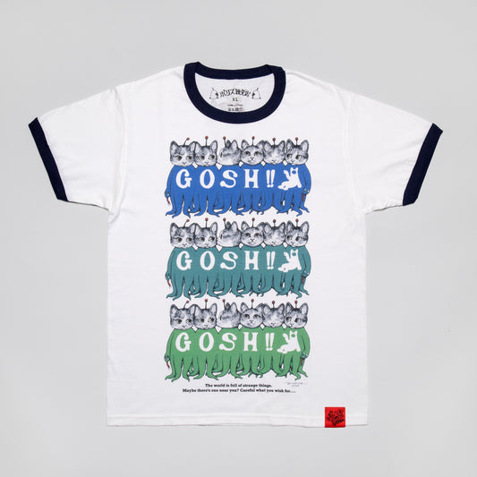 【受注】リンガーTシャツ ネイビー GOSH! GUSTAVE
