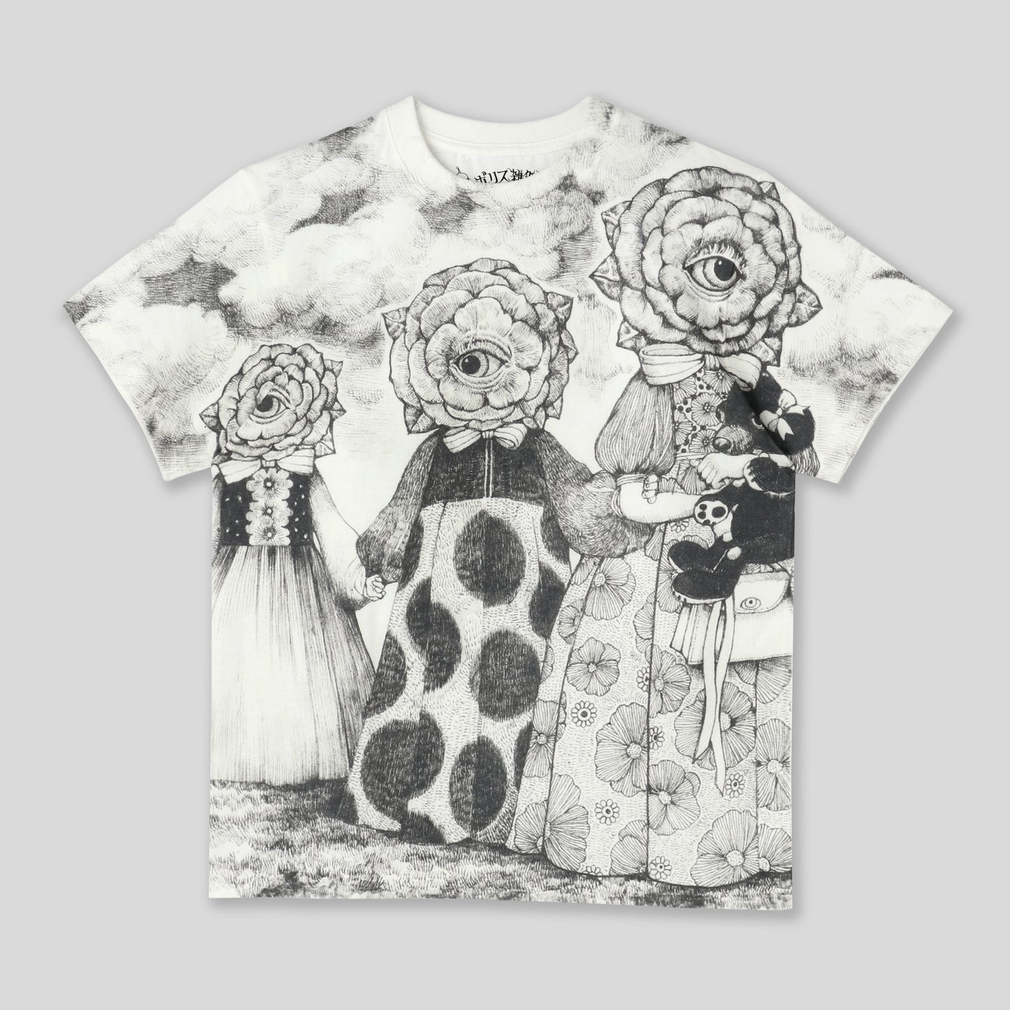 Tシャツ　3人の美しい花