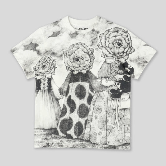Tシャツ　3人の美しい花