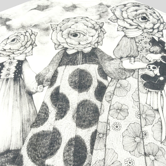 Tシャツ　3人の美しい花