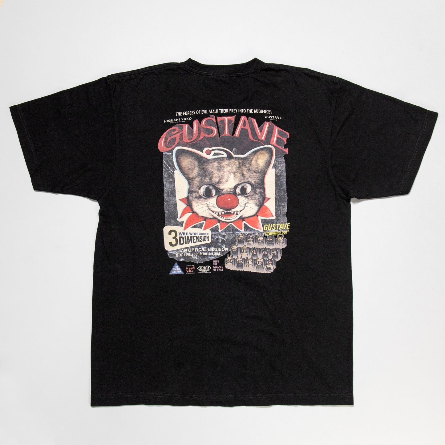 Tシャツ　Gustave the Clown（BK)