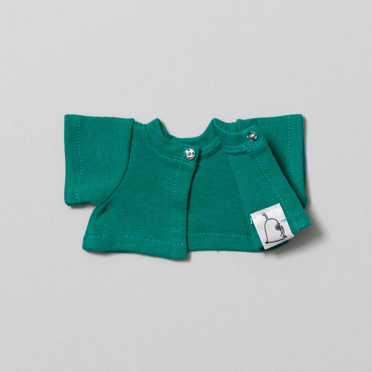 ニャンコのTシャツ（GRN）とワッペン