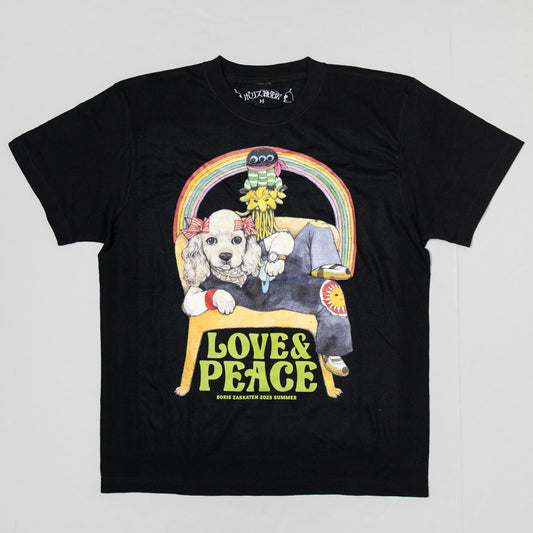 Tシャツ　LOVE＆PEACE（BK）