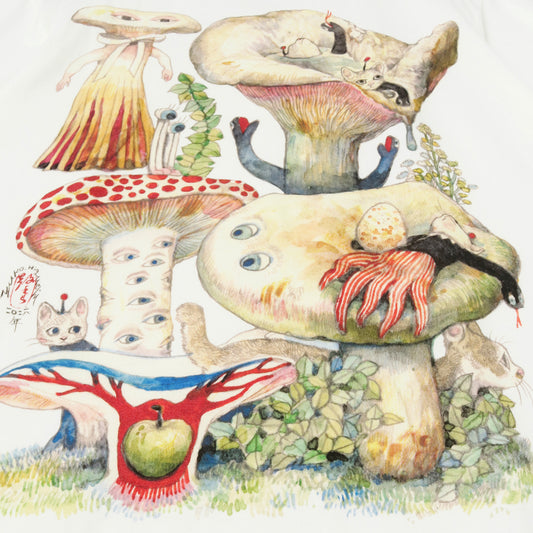 Tシャツ　きのこ風呂