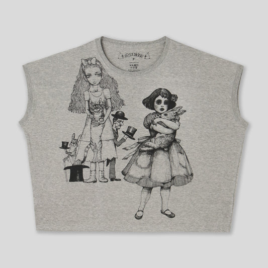 ワイドTシャツ　宇野亞喜良ｘヒグチユウコ　アリス