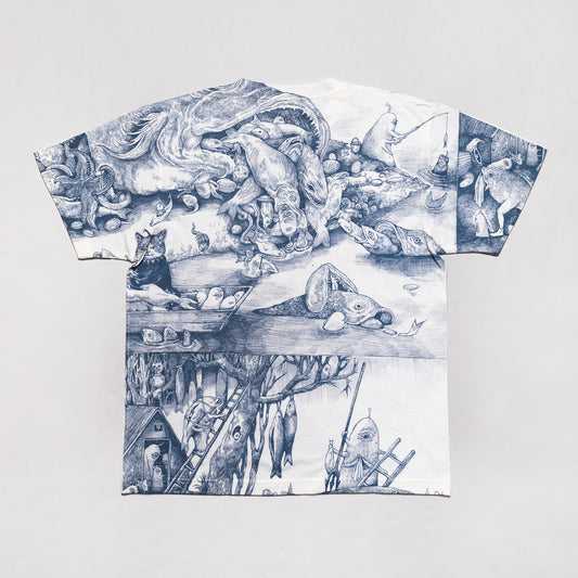 Tシャツ　大きな魚