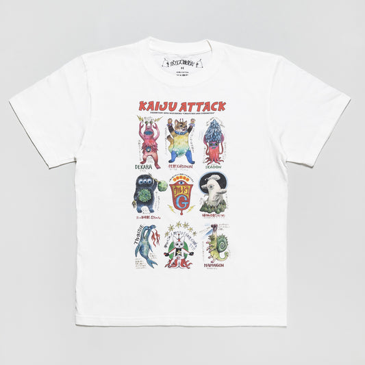 Tシャツ　怪獣アタック（WH）