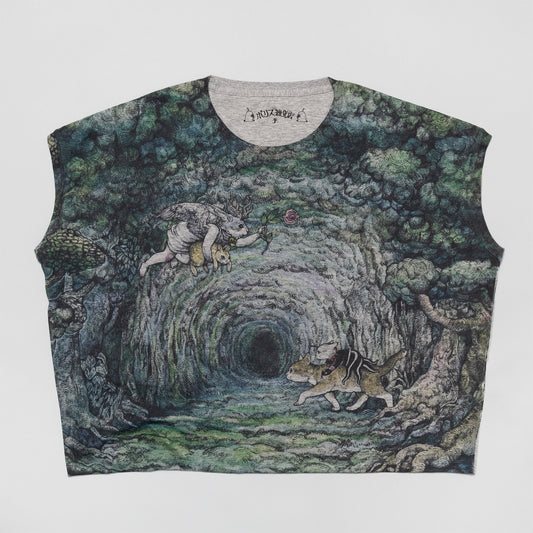 ワイドTシャツ　森のトンネル