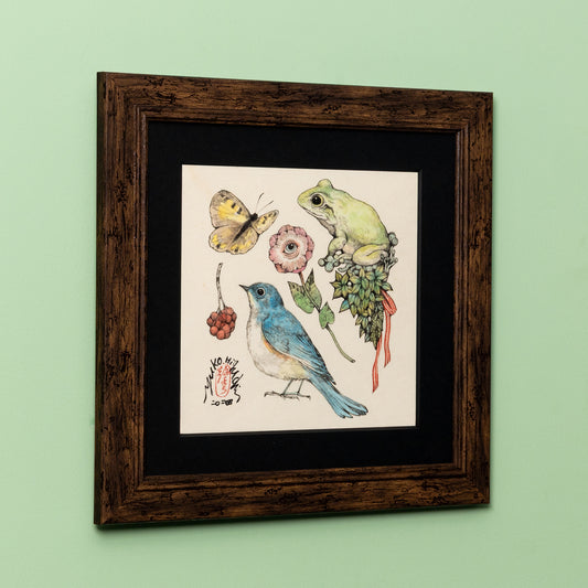 ヒグチユウコ作品　装画のための作品に加筆