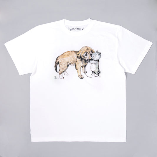 Tシャツ のらいぬとニャンコ