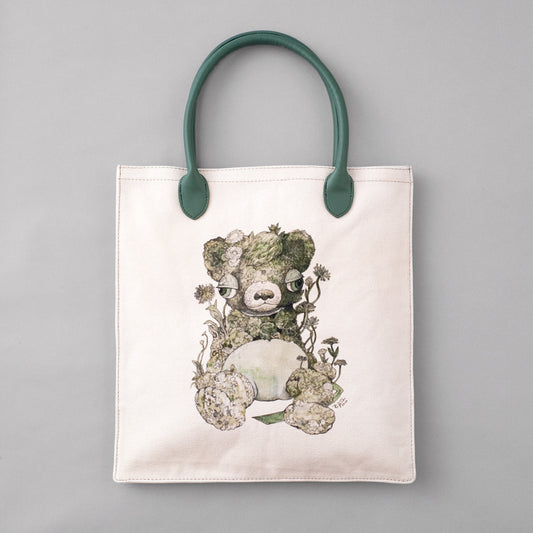 *End of reception* [Made-to-order] Bear Tote Bag Green