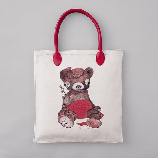 *End of reception* [Made-to-order] Bear Tote Bag Red
