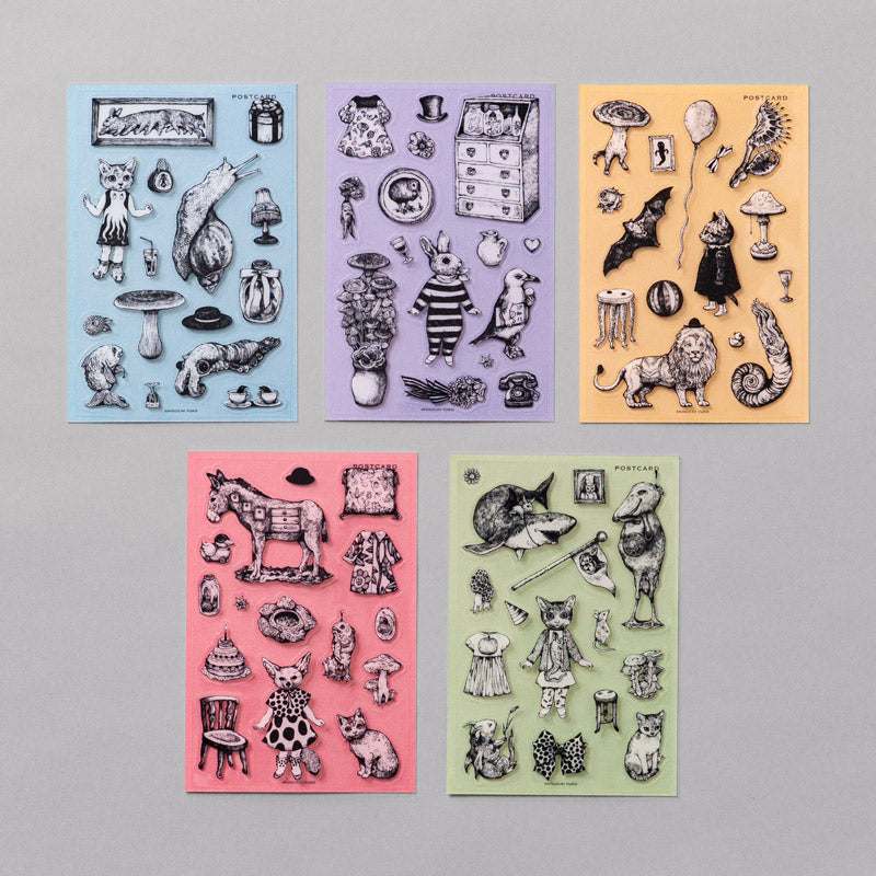 Set of 5 stickers