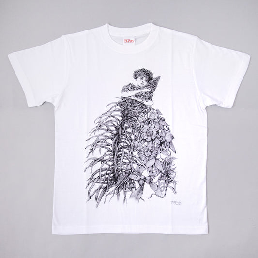 植物展 Tシャツ 女の子白