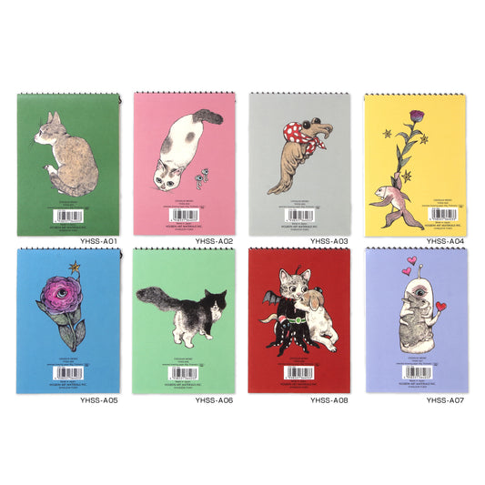 Yuko Higuchi x Holbein 2022 Croquis Memo (Animals) 8 book set