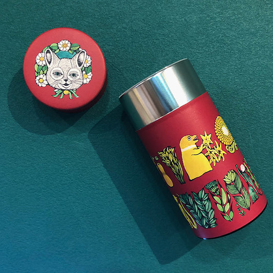 Tea canister Red