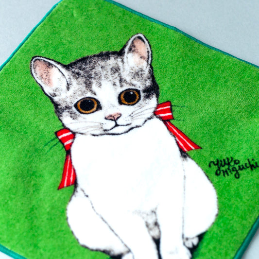 Towel handkerchief Osuwari Neko