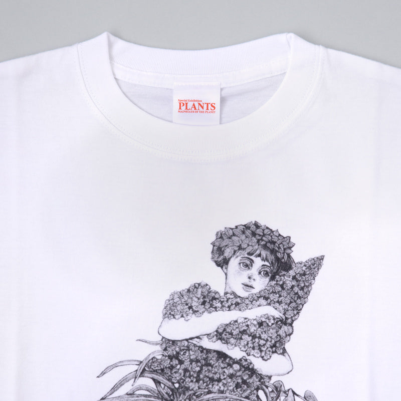 植物展 Tシャツ 女の子白 – ボリス雑貨店