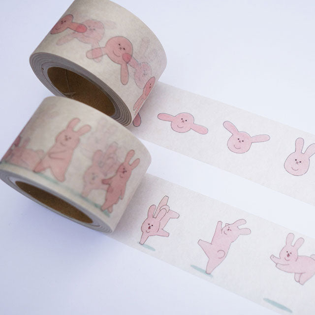 スキウサギ 描けるマスキングテープ  (4個セット)