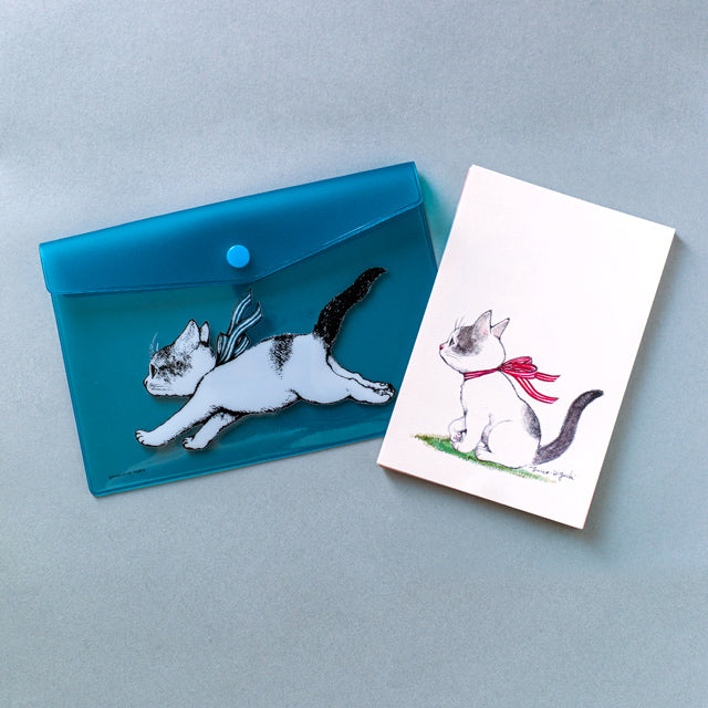 [Koneko] Set of 20 postcards (with turquoise case)