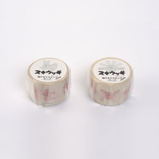 Sukiusagi drawable masking tape (set of 4)