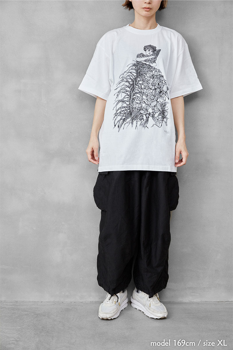 植物展　Tシャツ　女の子白