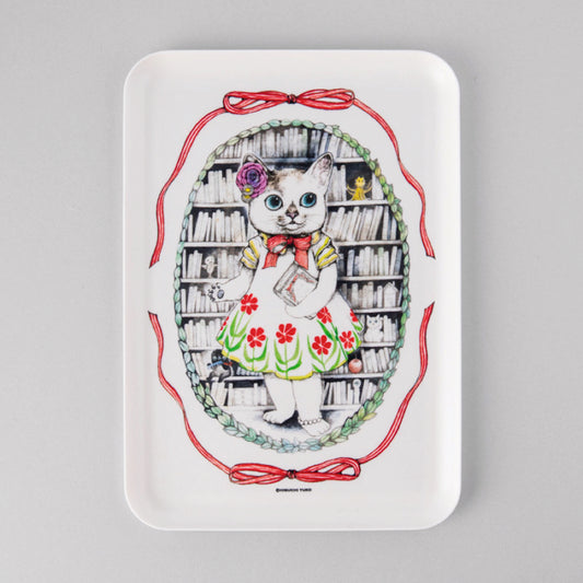 OBON (tray) (L size) Honya no Neko