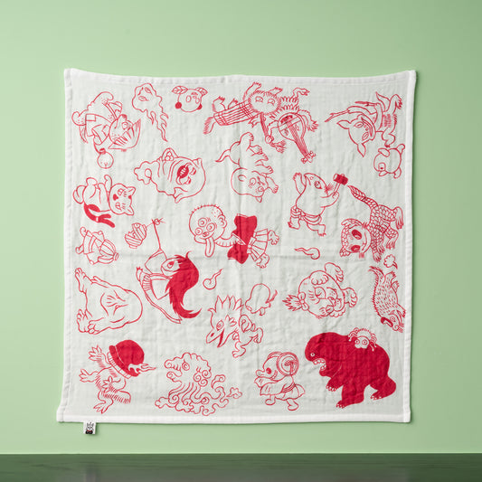 Ayako Ishiguro Marshmallow gauze handkerchief
