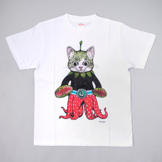 Shokubutsu Exhibition T-shirt Gustave-kun White