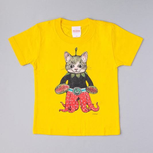 植物展 キッズTシャツ ギュスターヴ(黄)